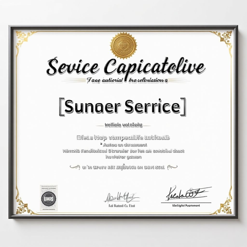Certifikát autorizovaného servisu
